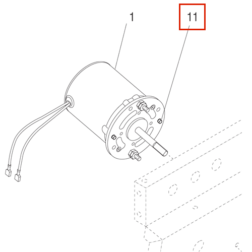 Spacer, Whipper Motor - Fmd