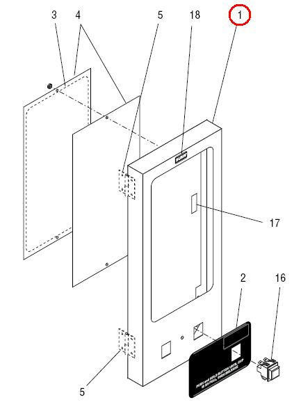 Door W/Decals, Fmd1