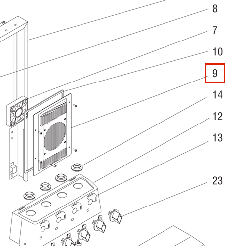 Cover Assy, Fan Water Coil