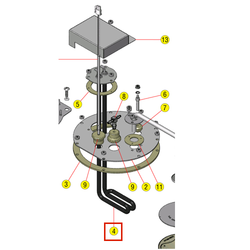 Tank Heater Kit, 1250 100V